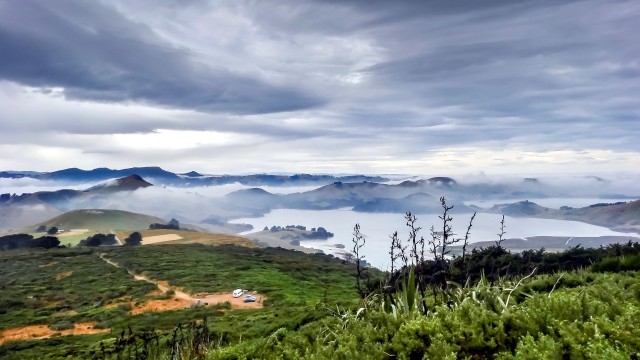 Campsite view from above